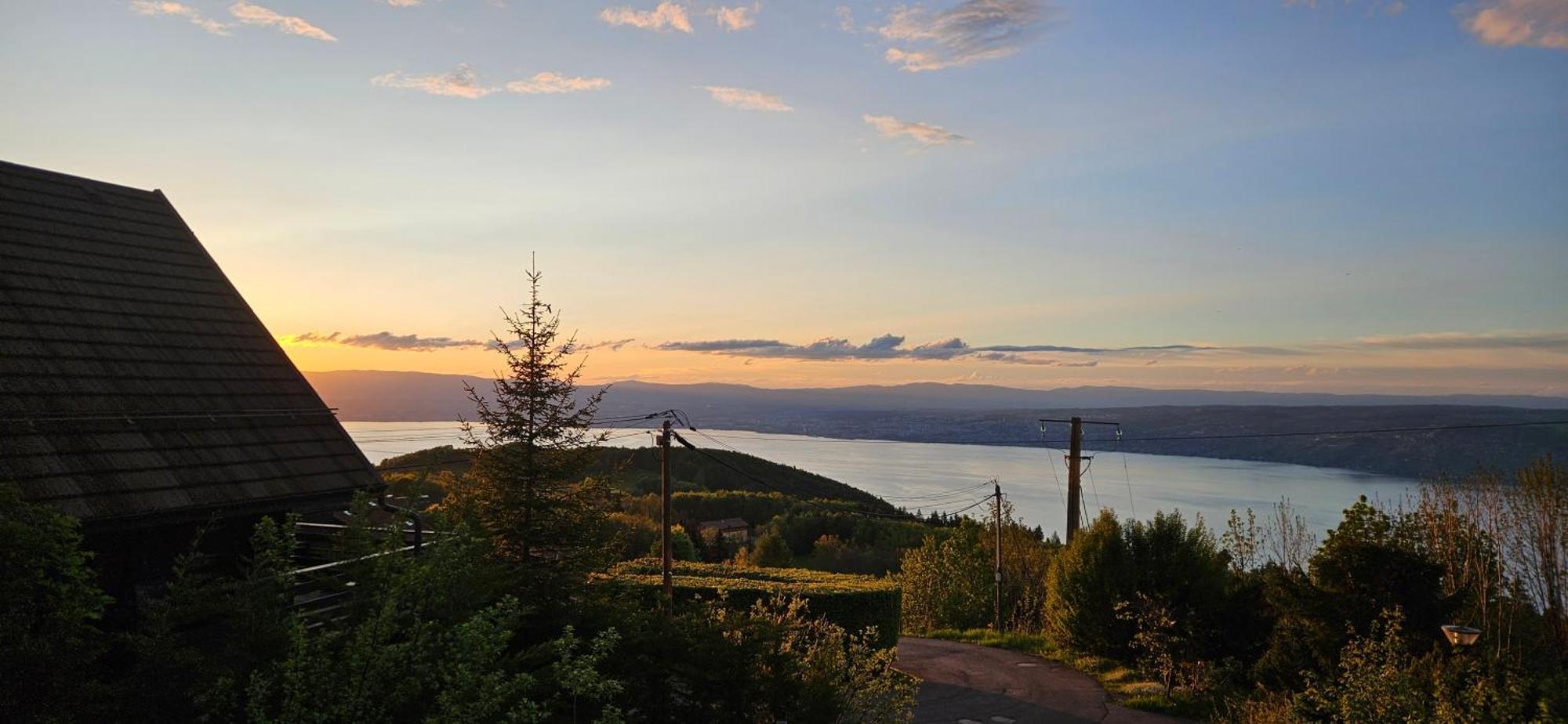 Thollon-les-Memises Chalet Les Alpages Vue Panoramique Sur Le Lac Leman מראה חיצוני תמונה