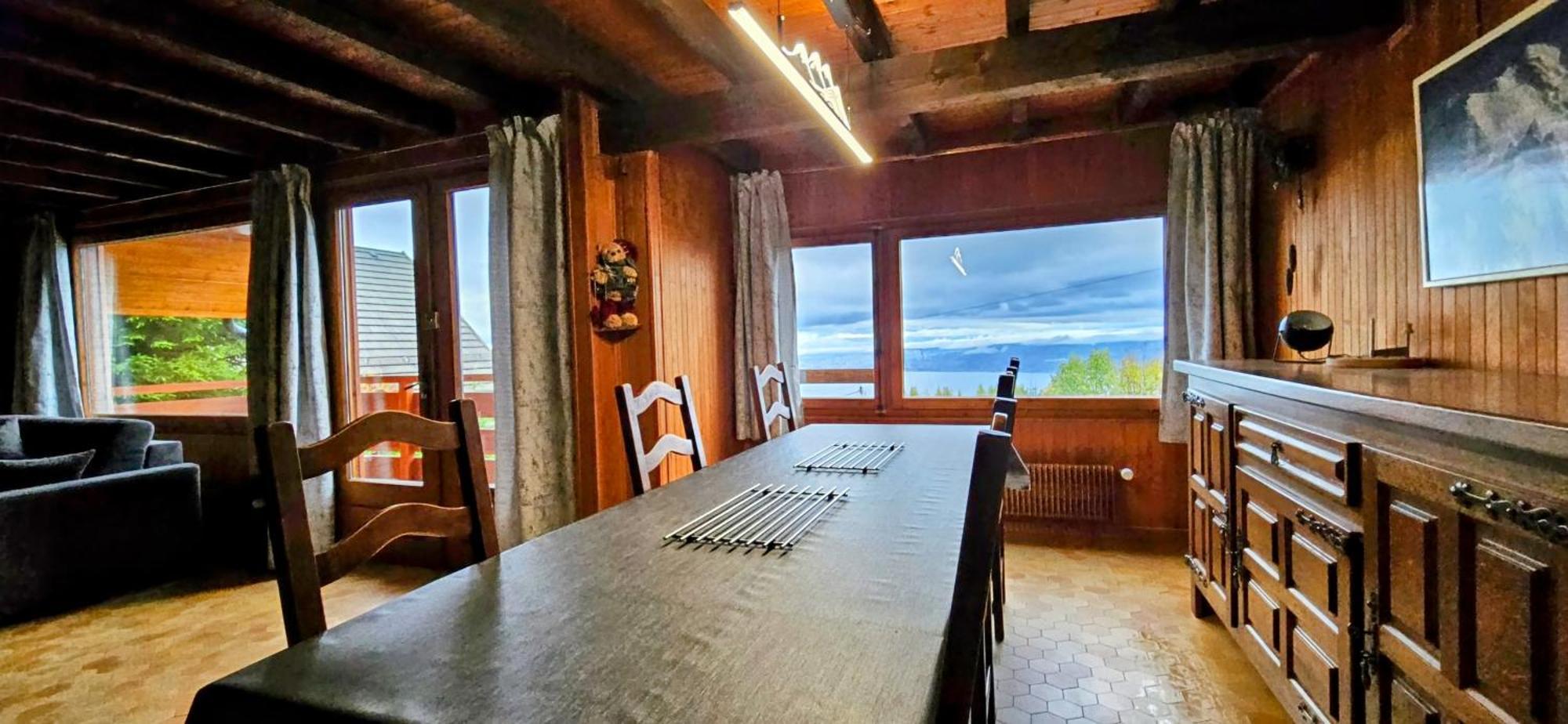 Thollon-les-Memises Chalet Les Alpages Vue Panoramique Sur Le Lac Leman מראה חיצוני תמונה