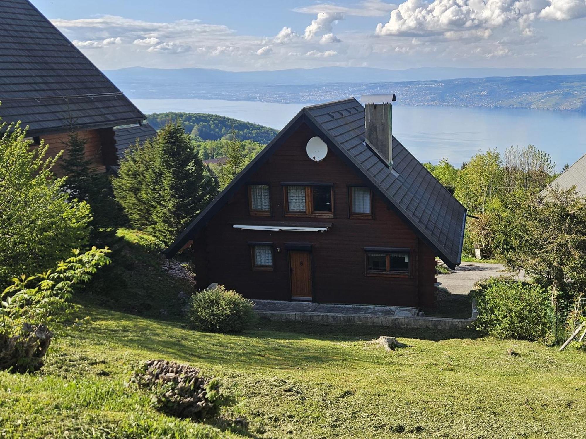 Thollon-les-Memises Chalet Les Alpages Vue Panoramique Sur Le Lac Leman מראה חיצוני תמונה